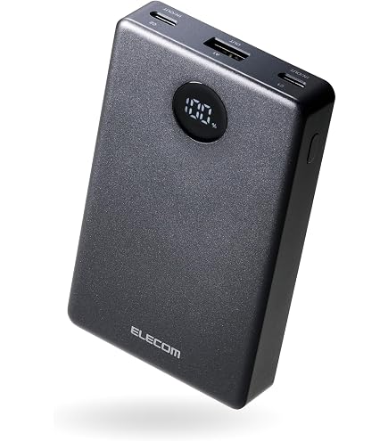 Amazon | 【USB充電器セット】 エレコム モバイルバッテリー 9000mAh