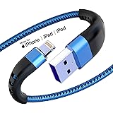 Essri Apple MFi Certified 3 Pack iPhone Charger 6ft, Long Lightning Cable Strong Nylon Braided Charging Cable 6 Foot, Fast iP
