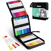 カ*氏様 Ohuhu 500色マーカーセット Amazon.co.jp: Ohuhu イラストマーカー 紙にやさしい 筆・極細 ツイン