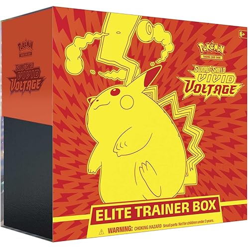 Pokemon Cards: Sword & Shield 4 Vivid Voltage Elite Pikachu - Trainer Box, Multicolor