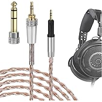 ATH-R50x ヘッドホン + 4.4mmケーブル付き Amazon | 3APLUS M50x リケーブル ヘッドホンケーブル 4.4mm
