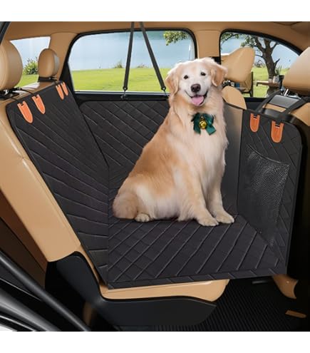 Amazon.co.jp: njnj 犬用カーシートカバー 後部座席用 - 防水犬用