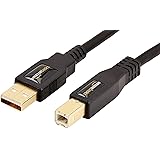 Amazonベーシック USB2.0ケーブル プリンター用 4.9m（タイプAオス - タイプBオス）ブラック