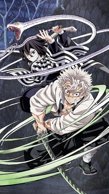 鬼滅の刃  iPhone/Androidスマホ壁紙(540×960)-1 - 伊黒 小芭内（いぐろ おばない）,不死川 実弥（しなずがわ さねみ）