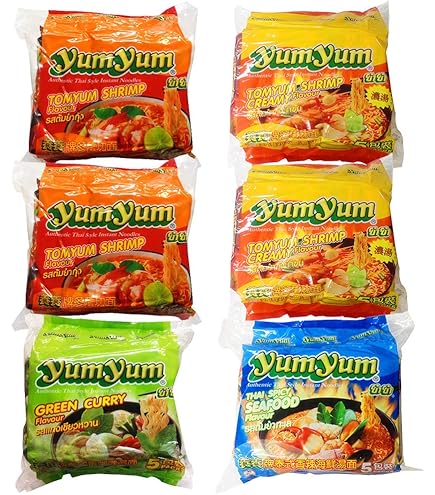 Amazon.co.jp: Ajinomoto YumYum Tomyam Kun Noodles, 3 Packs, 10.6