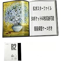 Amazon.co.jp: LUCKYSHIN B2 ポスターファイル 60枚収納 30ポケット