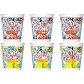冷しカップヌードル 【食べ比べ6個セット】ピリ辛キムチ味×3個 鶏塩レモン味 ×3個 冷やしカップヌードル インスタント カップ麺 SNS・TVで話題 | 水を注いで5分待つと食べられる夏限定 冷カップヌードル