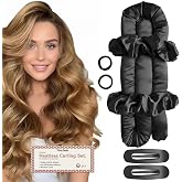 Heatless Curlers Set - VivaSmile Heatless Hair Curler to Sleep in, No Heat Satin Curls Overnight Rods Curling for Long Short 
