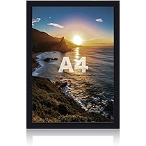 Amazon.co.jp: benrii A4壁掛け額縁 黒 軽量 壁掛け ポスター