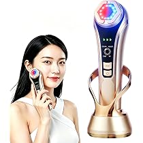 Amazon.co.jp: 美顔器 1台多役 EMS RF イオン導入導出 超音波 温熱ケア