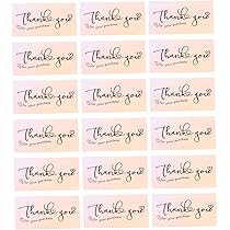 Amazon | OUNONA 50個 お買い物サンキューカード カードお