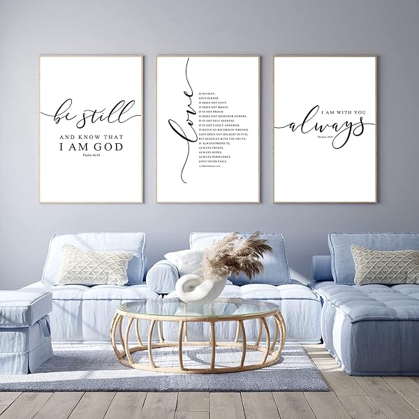Bible Verse Wall Art Decor Scripture 