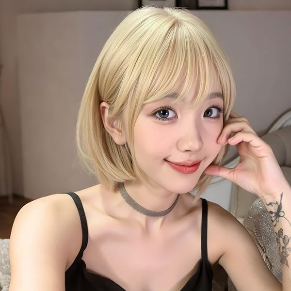 Amazon.co.jp: コスプレウィッグ 白雪姫 ボブ 前髪 つやがいい