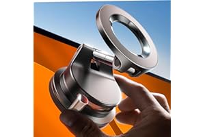 LISEN for MagSafe Car Mount, 360° Adjustable Suction Phone Holder, Magnetic Mobile Phone Car Holder Dash-Mounted Holders Car Accessories for iPhone 17 Air 16 15 14 13 12 Pro Max Plus