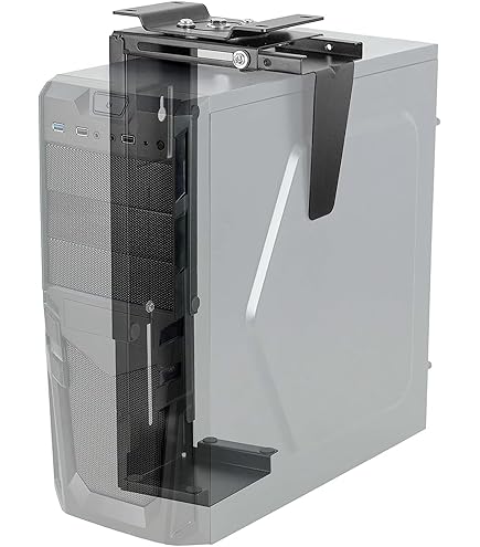 Amazon.co.jp: デスク下 CPU ホルダー デスクトップコンピュータ