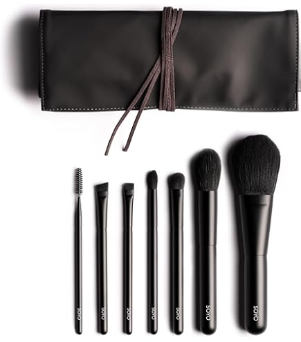 Amazon.co.jp: ウェルリッチ 熊野筆 メイクブラシ 9点セット 収納