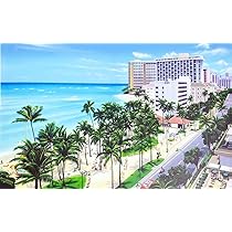 Amazon.co.jp: ハワイアン雑貨 インテリア キャンバス 栗山義勝氏