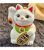 Amazon.co.jp: SETOMANEKI 招き猫 瀬戸焼 開運 縁起物 置物 オブジェ