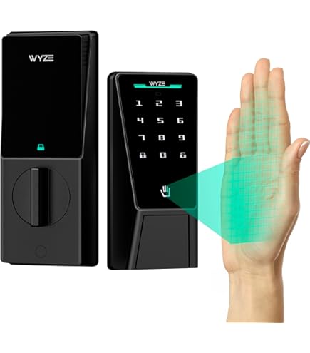 Lockin Veno Smart Door Lock – Palm Vein, Fingerprint, App & Key Unlock, 0.17s Access, 7-Month Battery, IP65 Waterproof