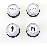 Easyget 4個/ Lot 5V LED点灯プッシュボタン1P / 2Pプレイヤースタートボタン/ 2倍コインボタンMAME / JAMMA /格闘ゲーム/アーケードビデオゲーム