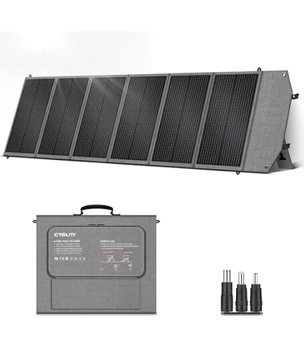 Amazon | 2025最新 EVOPOW ソーラーパネル 200W ソーラーチャージャー