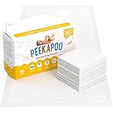 Peekapoo - Disposable Changing Pad Liners (50 Pack) Super Soft, Ultra Absorbent & Waterproof - Covers Any Surface for Mess Fr