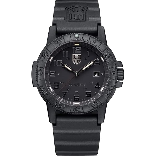 Amazon.co.jp: Luminox レザーバック ウミガメ 100m 防水