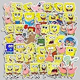 Forスポンジボブ ステッカー シール 90枚セット かわいい アニメ ゲーム シール 子供 防水 おしゃれ DIY ステッカー 自転車 ヘルメット パソコン スーツケース 手帳 車 オートバイ適用 (G)