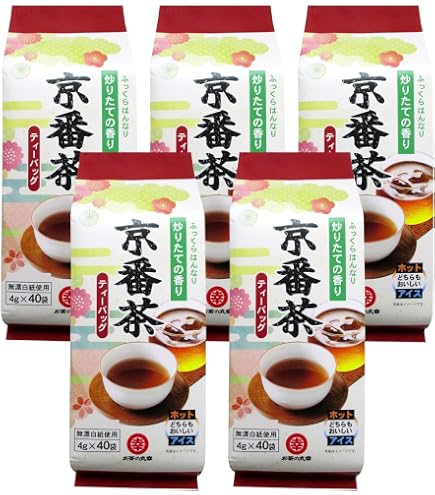 Amazon.co.jp: 宇治森徳 かおりちゃん お番茶 ティーバッグ 6g×32袋×20