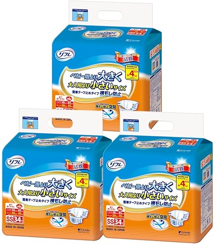 Amazon | リフレ 簡単テープ止めタイプ 横モレ防止 SSサイズ 34枚入