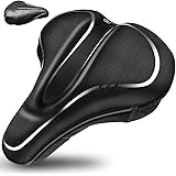 COOWOO 自転車サドルカバー 超肉厚 低反発サドルクッション お尻痛くない 衝撃吸収 夜間反射条付き ロードバイク/マウンテンバイク/クロスバイク用