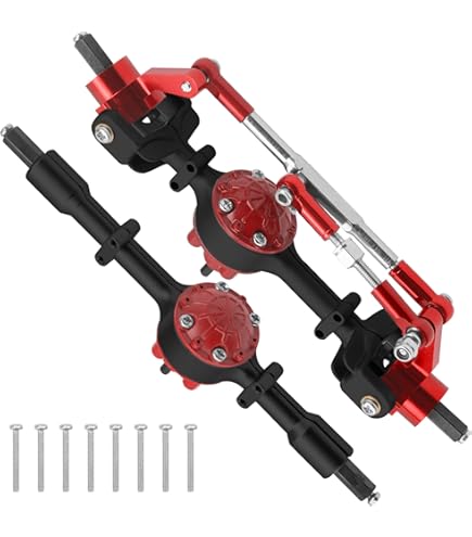 Universal RC Car Drive Shaft 58mm-71mm & Steel Rear Axle Leaf