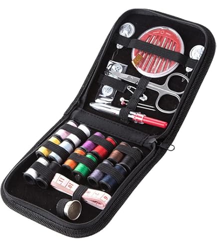 Amazon | HUIKKJP 裁縫セット ソーイングセット 携帯式 ミニ裁縫道具