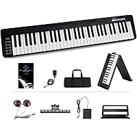 Amazon | TAHORNG OP88 折りたたみ式電子ピアノ MIDIキーボード 88鍵盤 