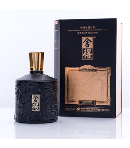 Amazon.co.jp: 舎不得 金蓋 アルコール52度 500ml 中国酒 白酒 濃香型