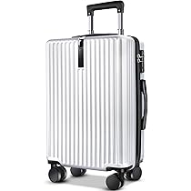 新品　スーツケース キャリー　超軽量 Mサイズ 55L 2-3泊用 ホワイト 楽天市場】【アウトレット】スーツケース キャリーケース