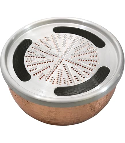 純銅手造り おろし器 新光堂 日本製 薬味おろし付　　　　未使用 71qQuEic56L._AC_UL495_SR435,