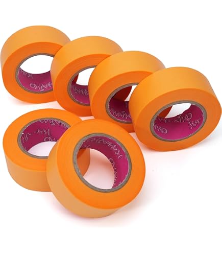 Amazon.co.jp: Mirhua マスキングテープ 4巻セット 幅18mm×長さ20m