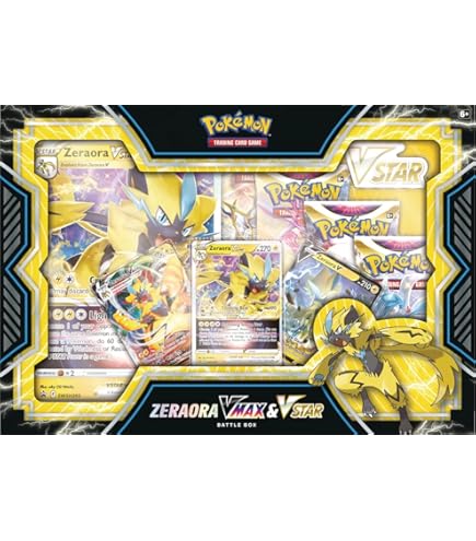 Pok mon TCG: Zeraora VMAX & VSTAR Battle Box (3 Foil Promo