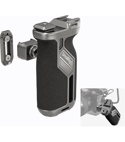 Amazon | SmallRig 回転式左側木製ハンドル カメラ用グリップ（NATO