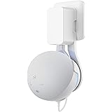SPORTLINK 壁掛けホルダー Dot 第5世代 Dot 5（Newモデル) スマート スピーカー マウント コード収納 スタンド カバー 保護ホルダー ボイスアシスタントのために隠れているコードで省スペースと簡単に移動するスタンド (ホワイト)