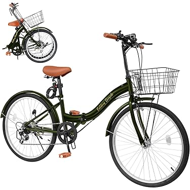 折りたたみ自転車 クリーム色 前カゴ付き　まだ新しいです CAPTAIN STAG キャプテンスタッグ 折りたたみ自転車 20インチ