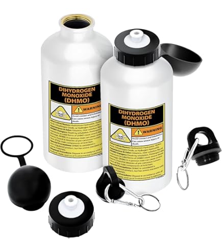 Amazon｜Funny Science Gifts 警告 一酸化二水素 H20 Pun