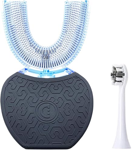 Amazon.co.jp: 電動歯ブラシ 音波振動歯ブラシ 自動歯磨き 360°U型