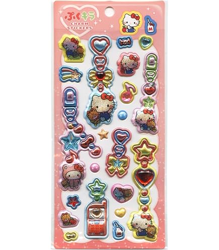 Amazon | ぷくキラチャームステッカー【サンリオキャラクターズ
