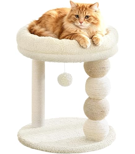 Amazon もえ楽園 キャットタワー 大型猫 大きいハンモック キャットタワー 猫タワー 大型猫 スリム 広いハンモック 爪とぎ おしゃれ 据え置きタイプ 遊び場 多頭飼い 運動不足解消 天然サイザル麻紐 登り降りしやすい 猫ハウス 省スペース 猫ランド 高さ141cm