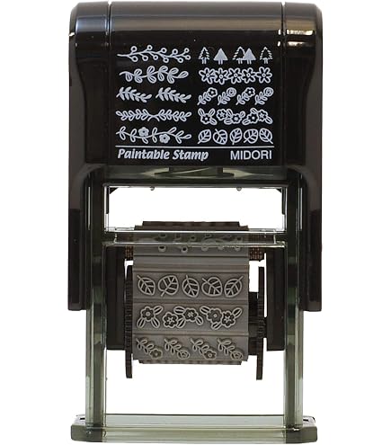 Amazon.co.jp: 【セット買い】ミドリ スタンプ 回転印 リスト柄 