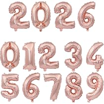 Amazon | BTZO 数字 バルーン 風船 誕生日 ナンバー 約35cm 小さい
