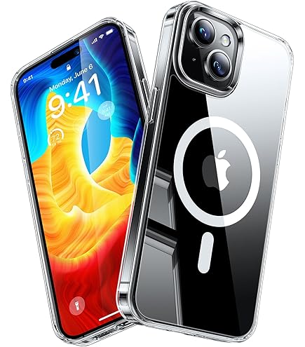 Amazon.co.jp: motomo iPhone 15 用 ケース Magsafe対応 クリア