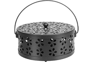 MultiMall Floral Mosquito Coil Holder, Convenient Handle Mosquito Coil Holders, Stable Stand, Heat Protection, Durable to use